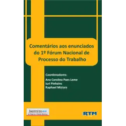 COMENTÁRIOS AOS ENUNCIADOS DO 1º FÓRUM NACIONAL DE PROCESSO DO TRABALHO